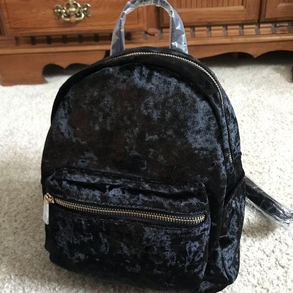 mini suede backpack purse